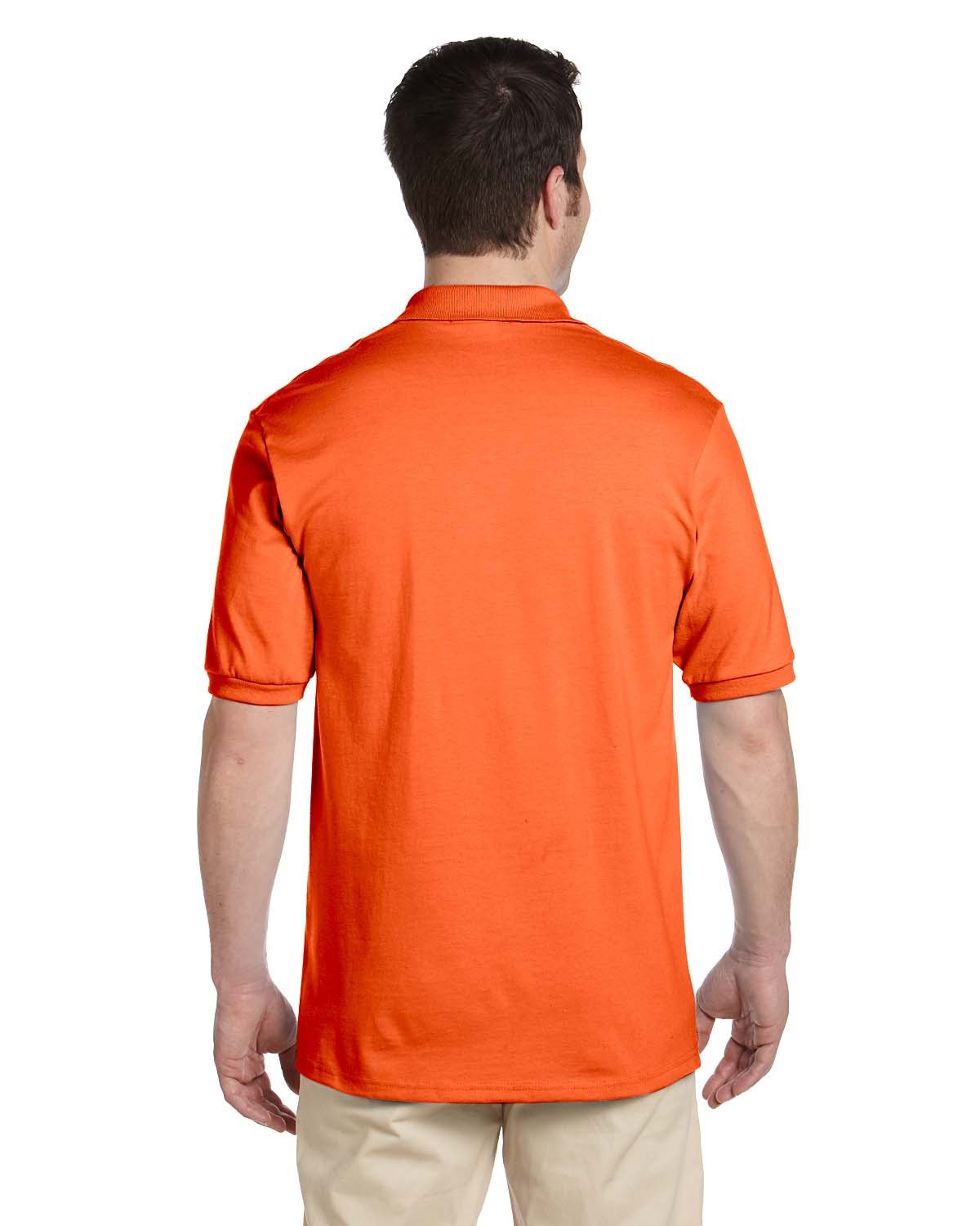 437 Jerzees Men's Jersey Polo with Spot Shield - Back Image