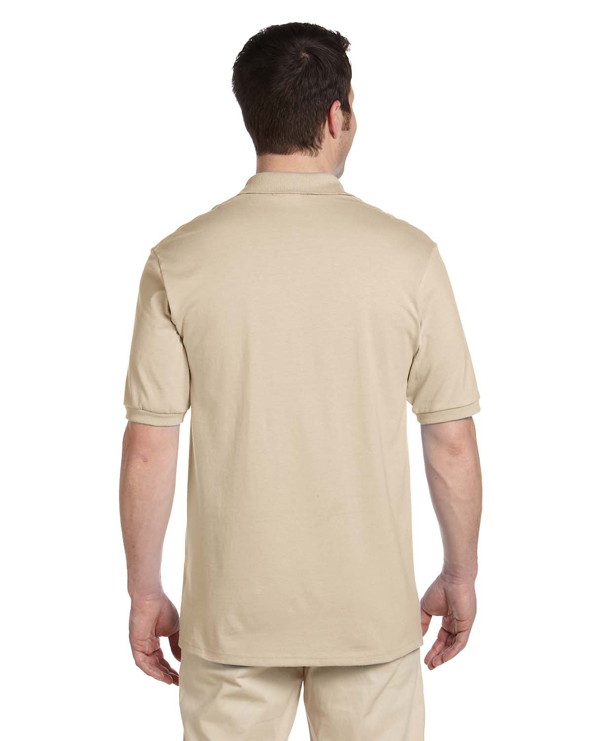 437 Jerzees Men's Jersey Polo with Spot Shield - Back Image