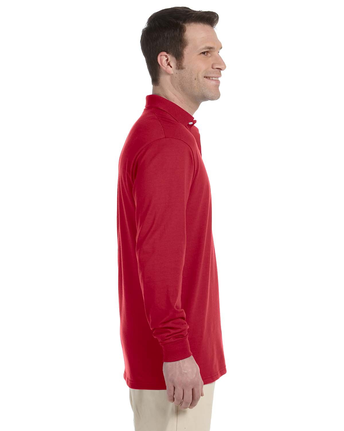 437ML Jerzees Adult SpotShield Long-Sleeve Jersey Polo - Siide Image