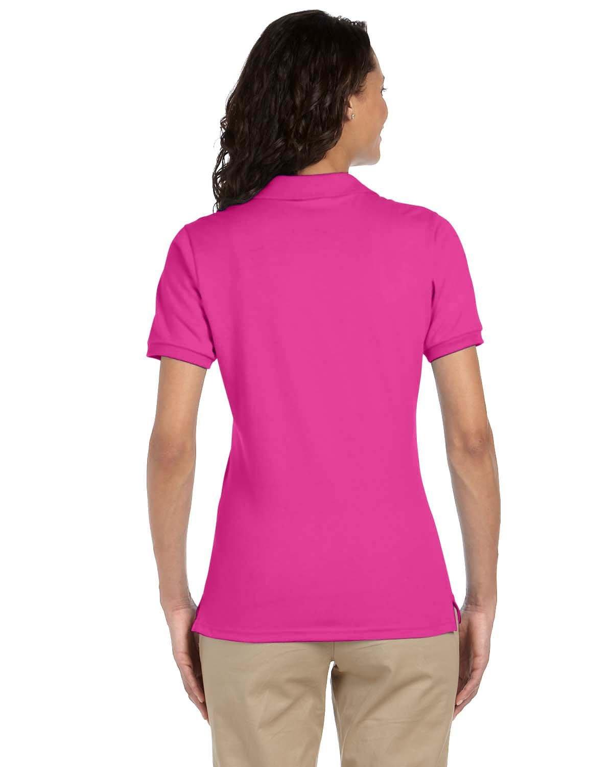 437W Jerzees Ladies SpotShield Jersey Polo - Back Image