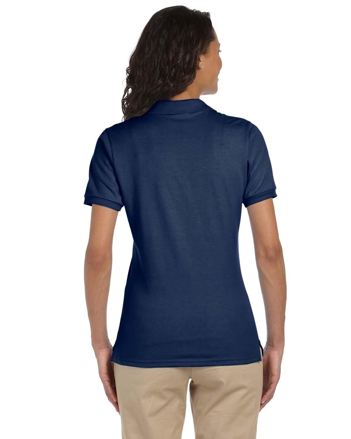 437W Jerzees Ladies SpotShield Jersey Polo - Back Image