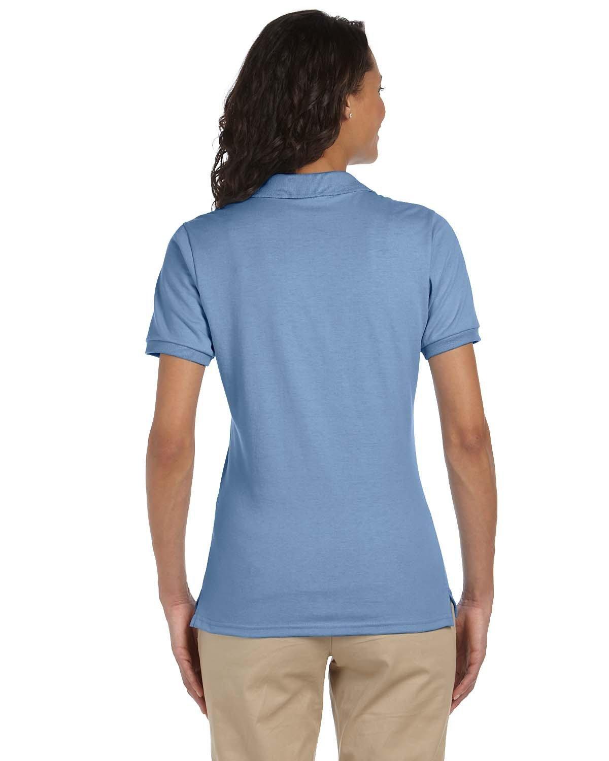 437W Jerzees Ladies SpotShield Jersey Polo - Back Image