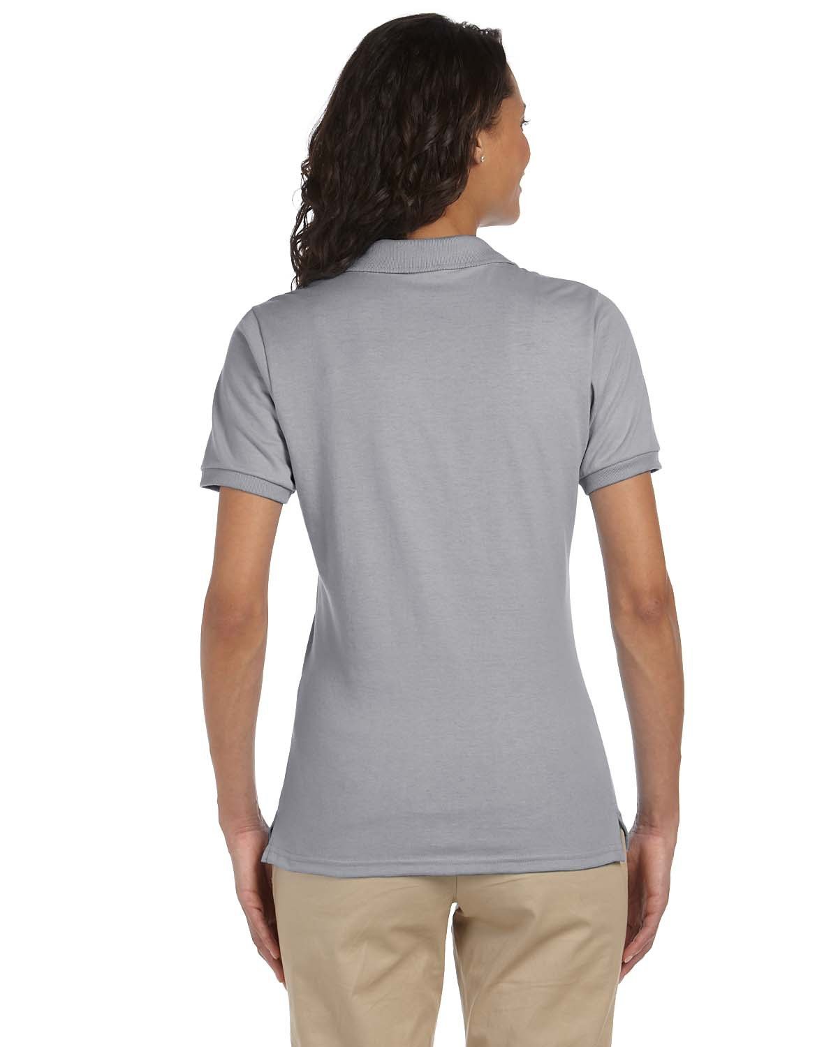 437W Jerzees Ladies SpotShield Jersey Polo - Back Image