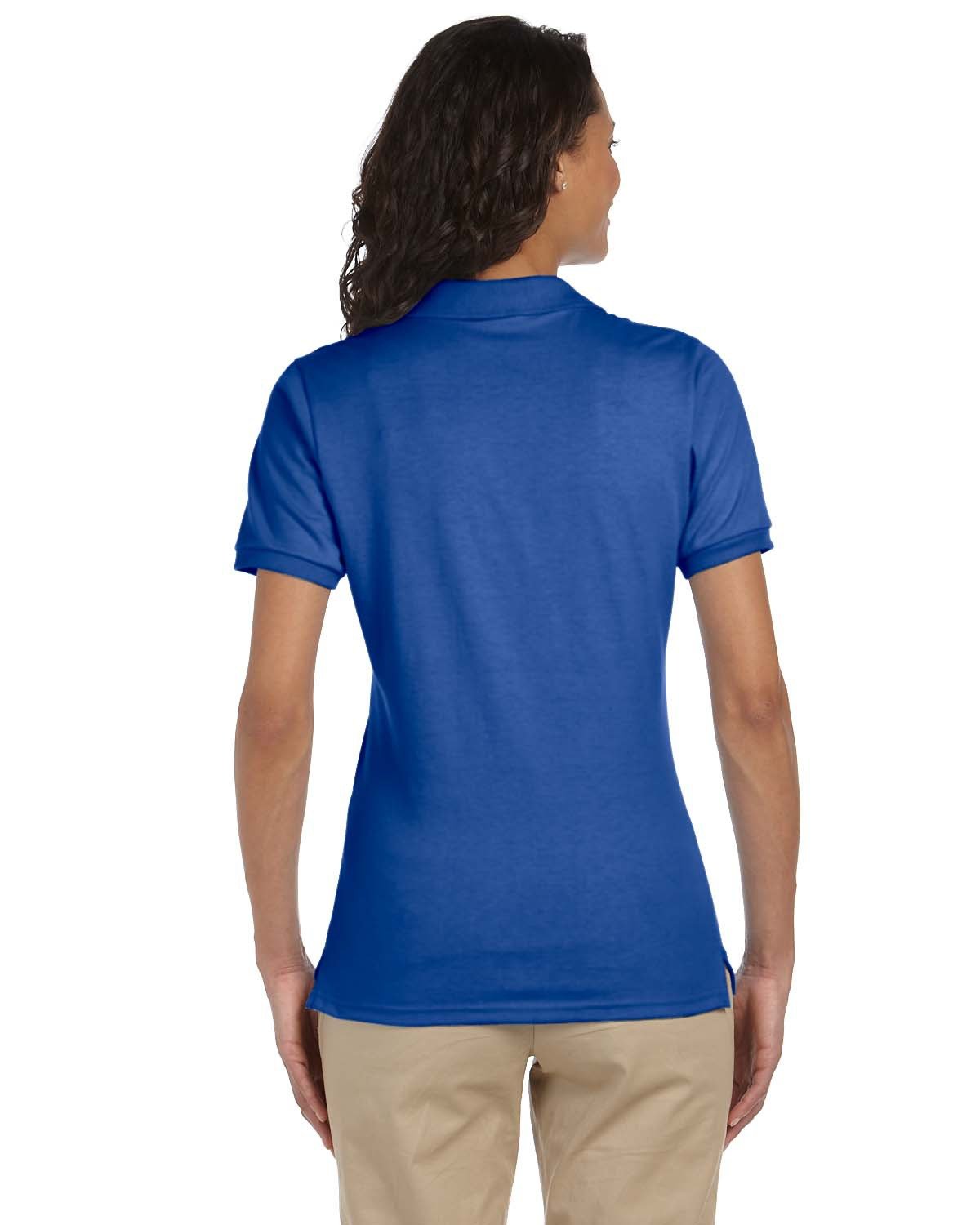 437W Jerzees Ladies SpotShield Jersey Polo - Back Image