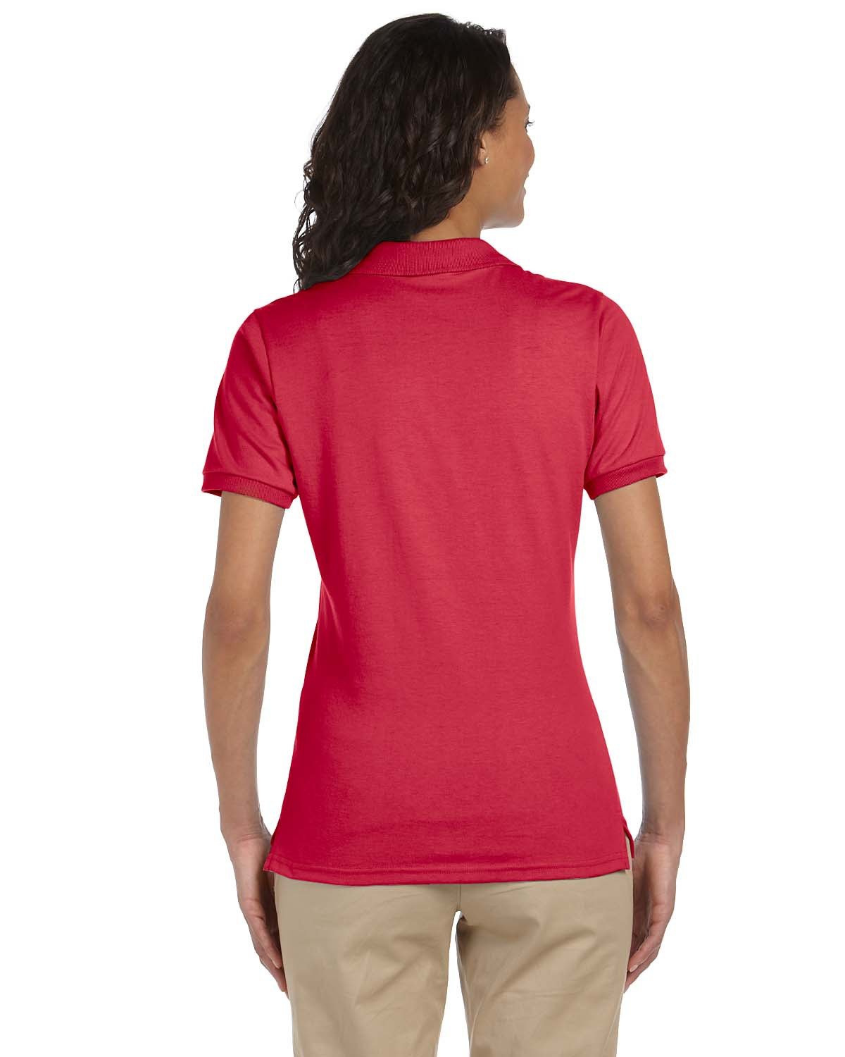437W Jerzees Ladies SpotShield Jersey Polo - Back Image
