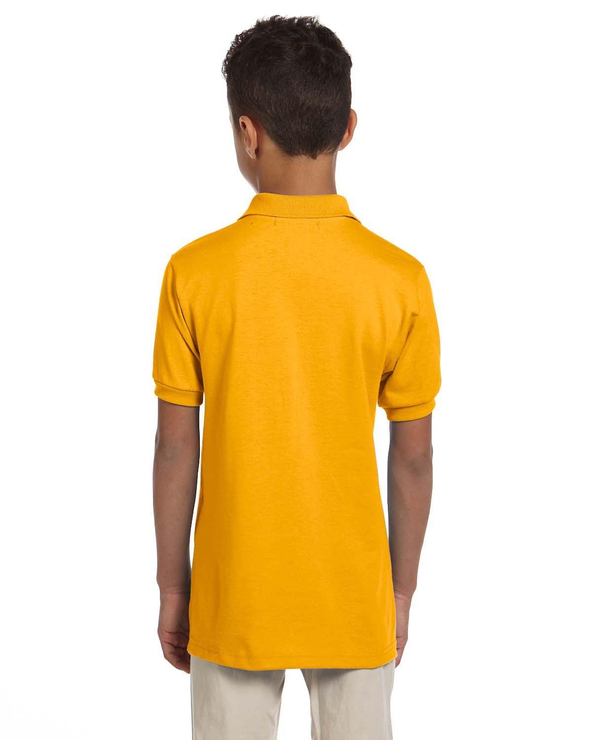 437Y Jerzees Youth SpotShield Jersey Polo - Back Image