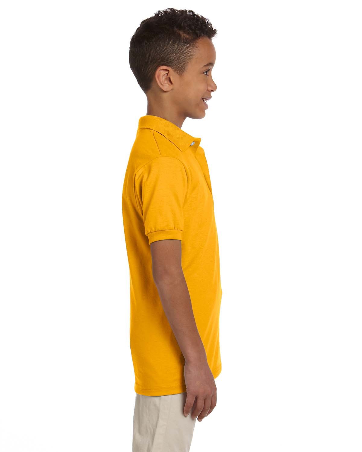 437Y Jerzees Youth SpotShield Jersey Polo - Siide Image