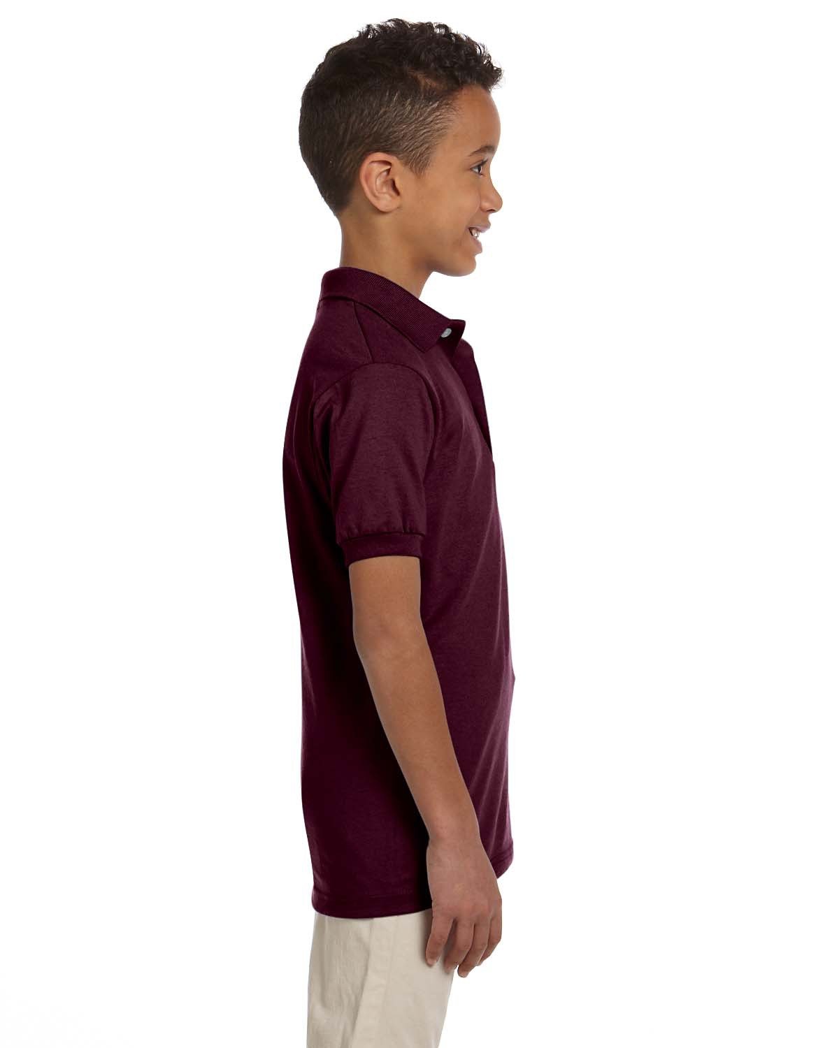 437Y Jerzees Youth SpotShield Jersey Polo - Siide Image