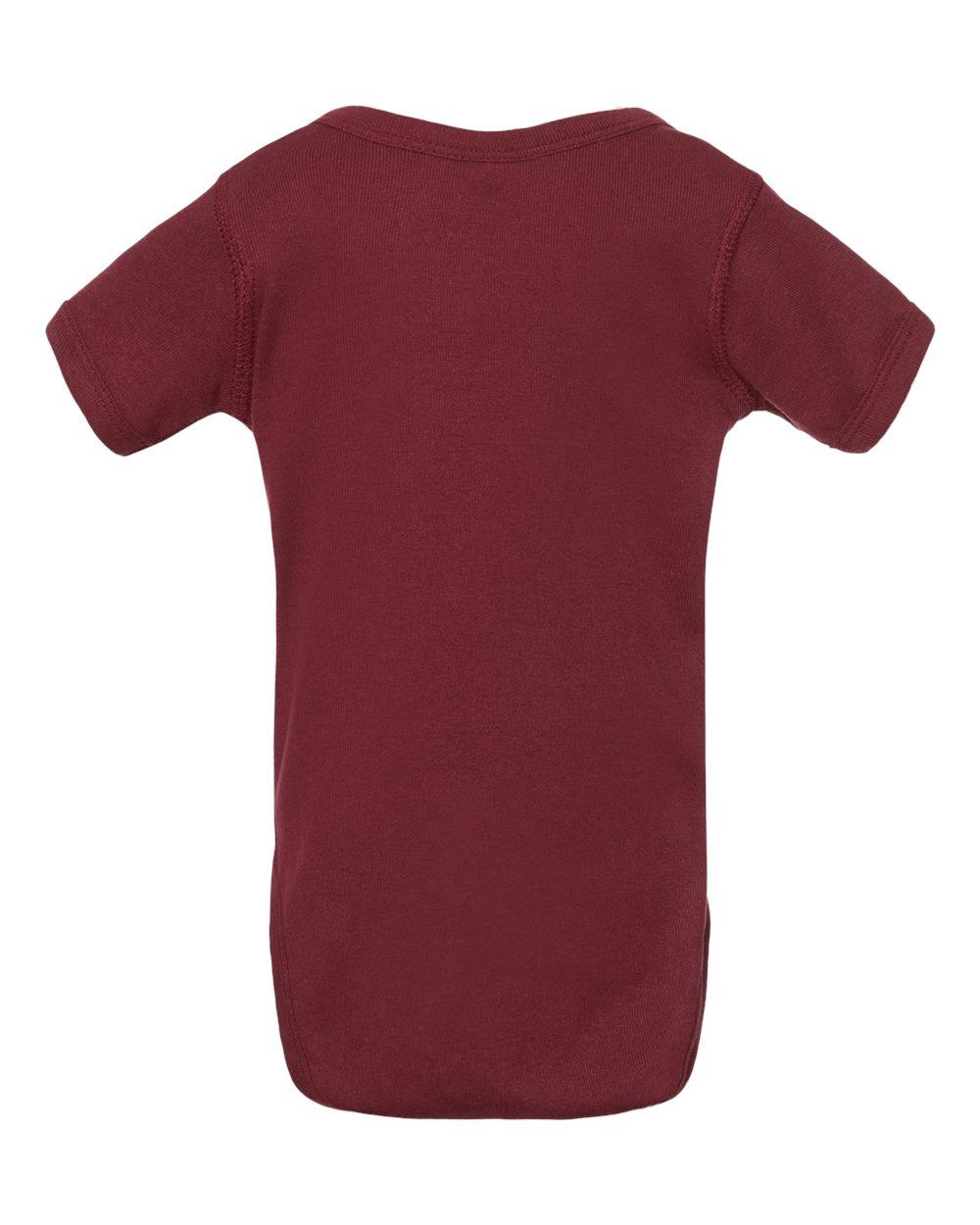4400 Rabbit Skins Infant Baby Rib Bodysuit - Back Image