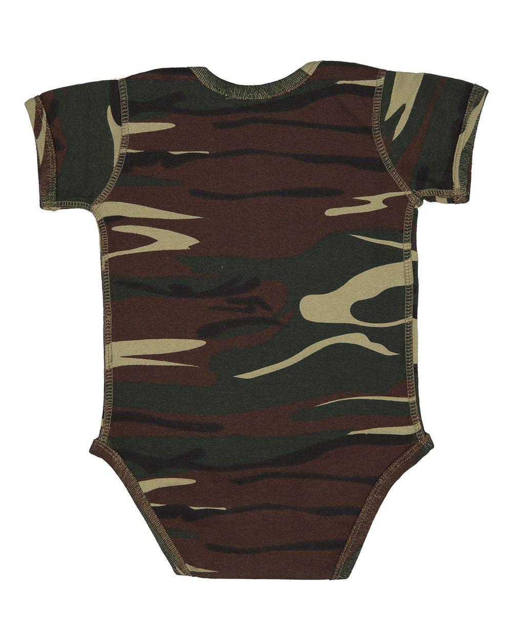 4403 Code Five Infant Camouflage Creeper - Back Image