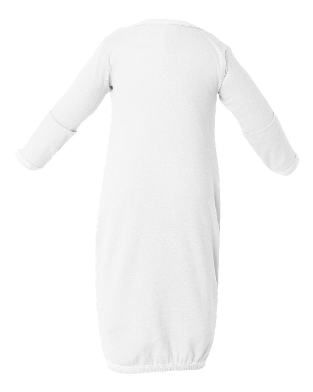4406 Rabbit Skins Infant Baby Rib Layette Sleeper - Back Image