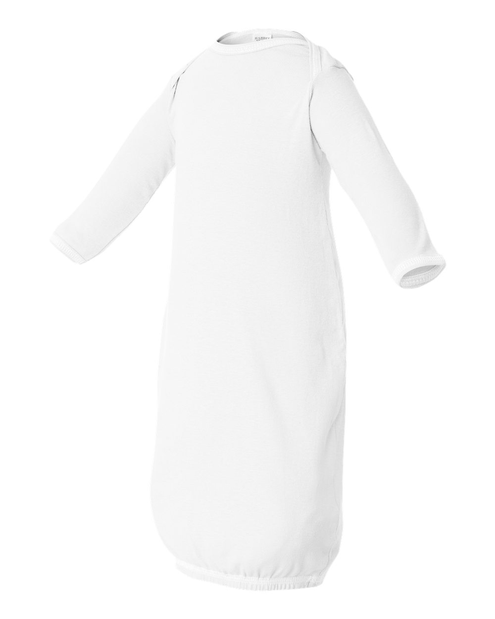 4406 Rabbit Skins Infant Baby Rib Layette Sleeper - Siide Image