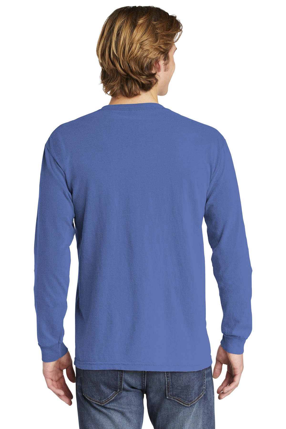 4410 Comfort Colors Garment-Dyed Heavyweight Long Sleeve Pocket T-Shirt 4410 Comfort Colors Garment-Dyed Heavyweight Long Sleeve Pocket T-Shirt - Back Image