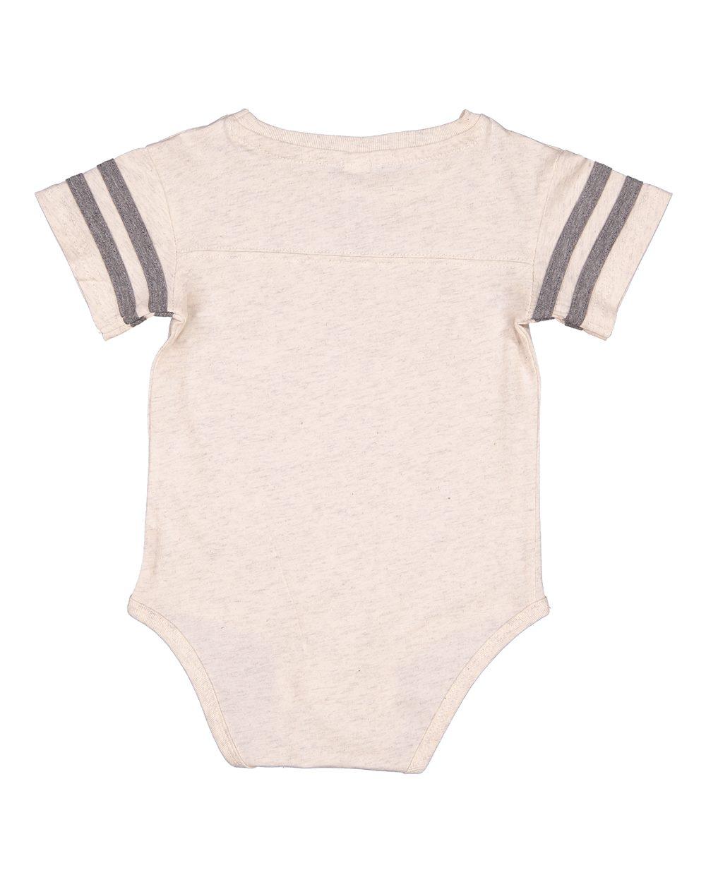 4437 Rabbit Skins Infant Football Fine Jersey Bodysuit 4437 Rabbit Skins Infant Football Fine Jersey Bodysuit - Back Image