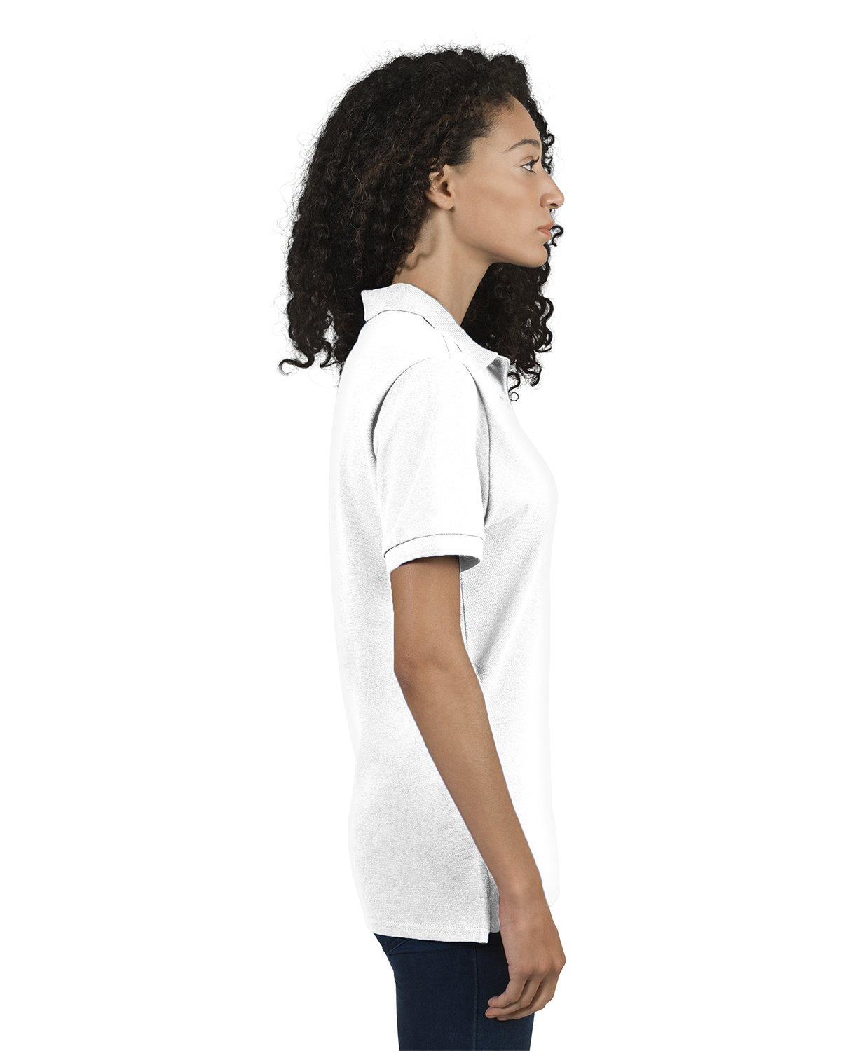 443WR Jerzees Ladies Premium 100% Ringspun Cotton Piqué Polo - Siide Image