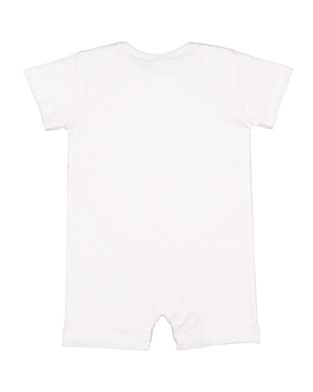 4486 Rabbit Skins Infant Premium Jersey T-Romper 4486 Rabbit Skins Infant Premium Jersey T-Romper - Back Image