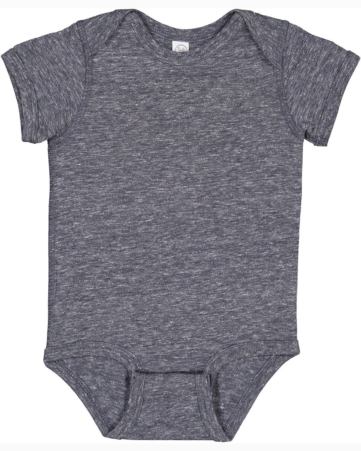 4491 Rabbit Skins Infant Harborside Melange Jersey Bodysuit Zoom Image