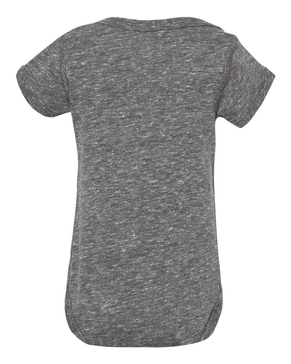 4491 Rabbit Skins Infant Harborside Melange Jersey Bodysuit - Back Image