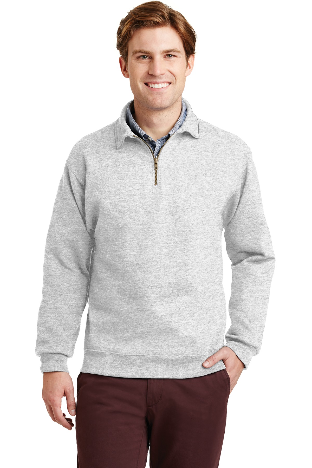 4528M Jerzees Super Sweats Nublend 1/4-ZIP With Cadet Collar 4528M Jerzees Super Sweats Nublend 1/4-ZIP With Cadet Collar