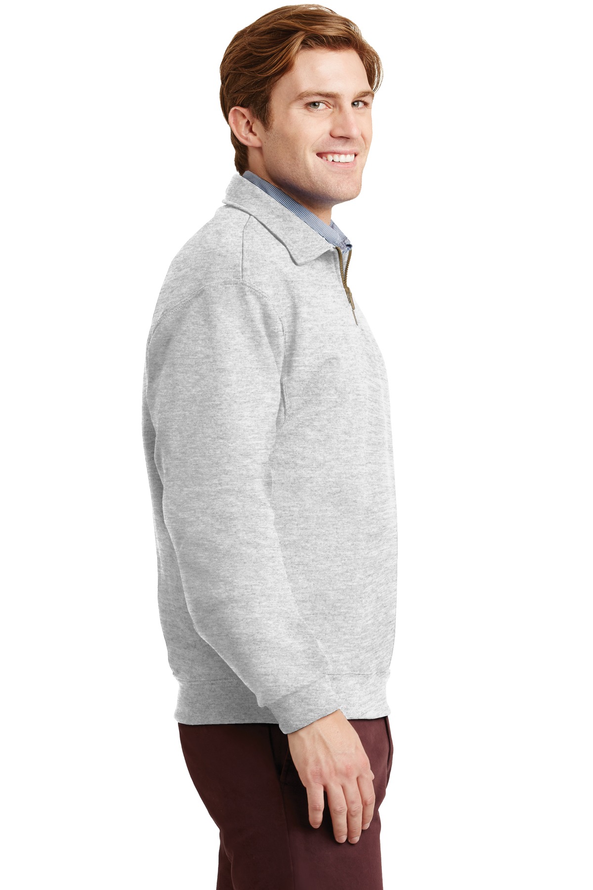 4528M Jerzees Super Sweats Nublend 1/4-ZIP With Cadet Collar 4528M Jerzees Super Sweats Nublend 1/4-ZIP With Cadet Collar - Siide Image