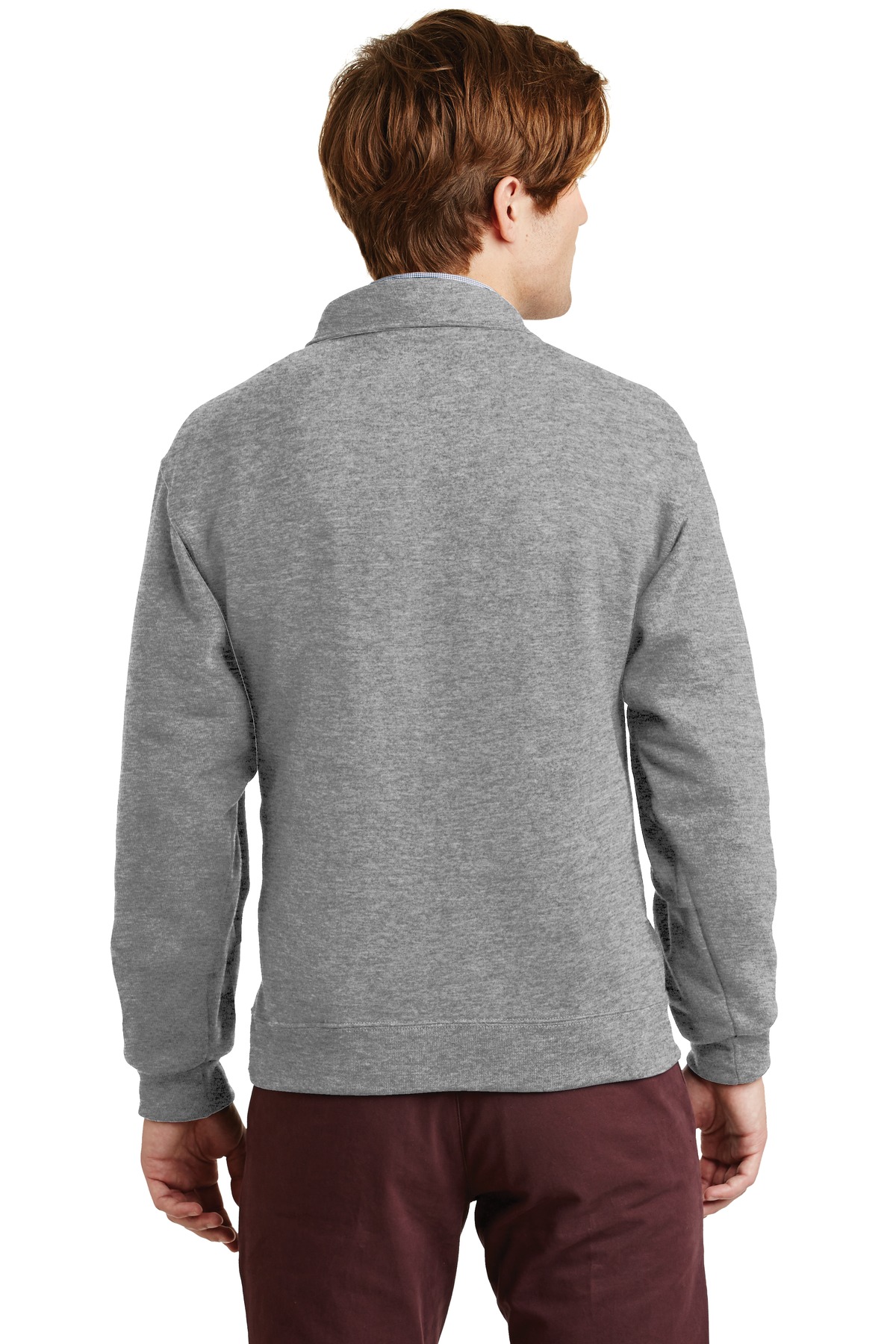 4528M Jerzees SUPER SWEATS NuBlend - 1/4-Zip Sweatshirt with Cadet Collar. - Back Image