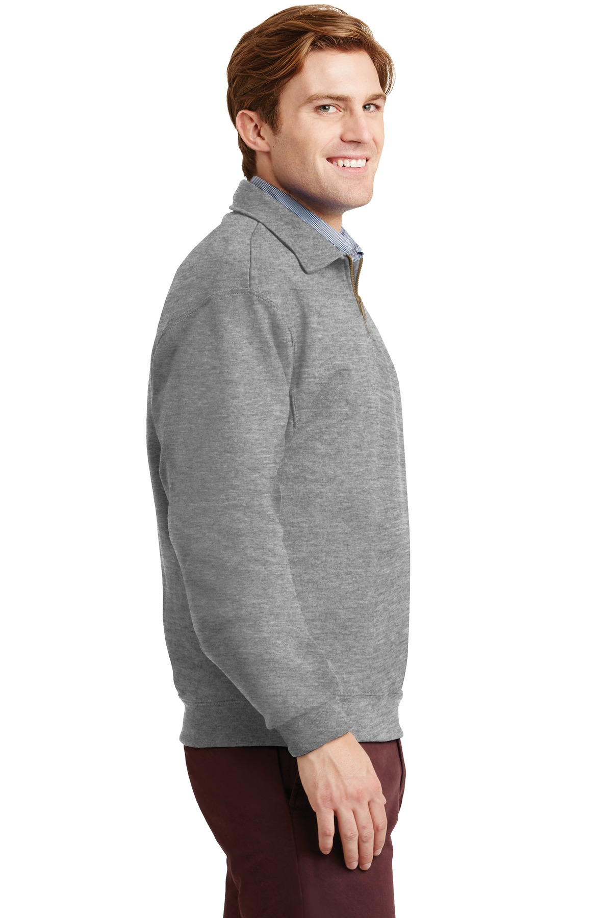 4528M Jerzees SUPER SWEATS NuBlend - 1/4-Zip Sweatshirt with Cadet Collar. - Siide Image