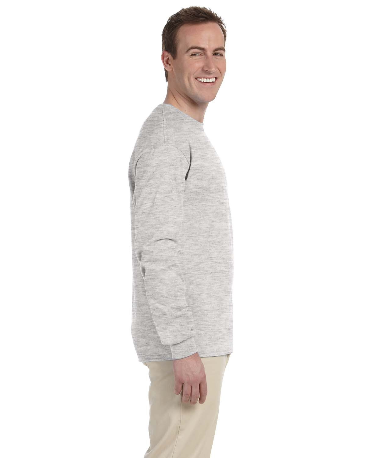 4930 Fruit of the Loom HD Cotton ™ 100% Cotton Long Sleeve T-Shirt - Siide Image