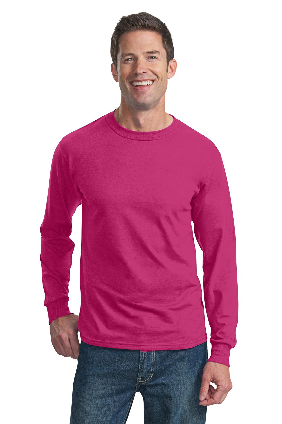 4930 Fruit of the Loom HD Cotton ™ 100% Cotton Long Sleeve T-Shirt Zoom Image