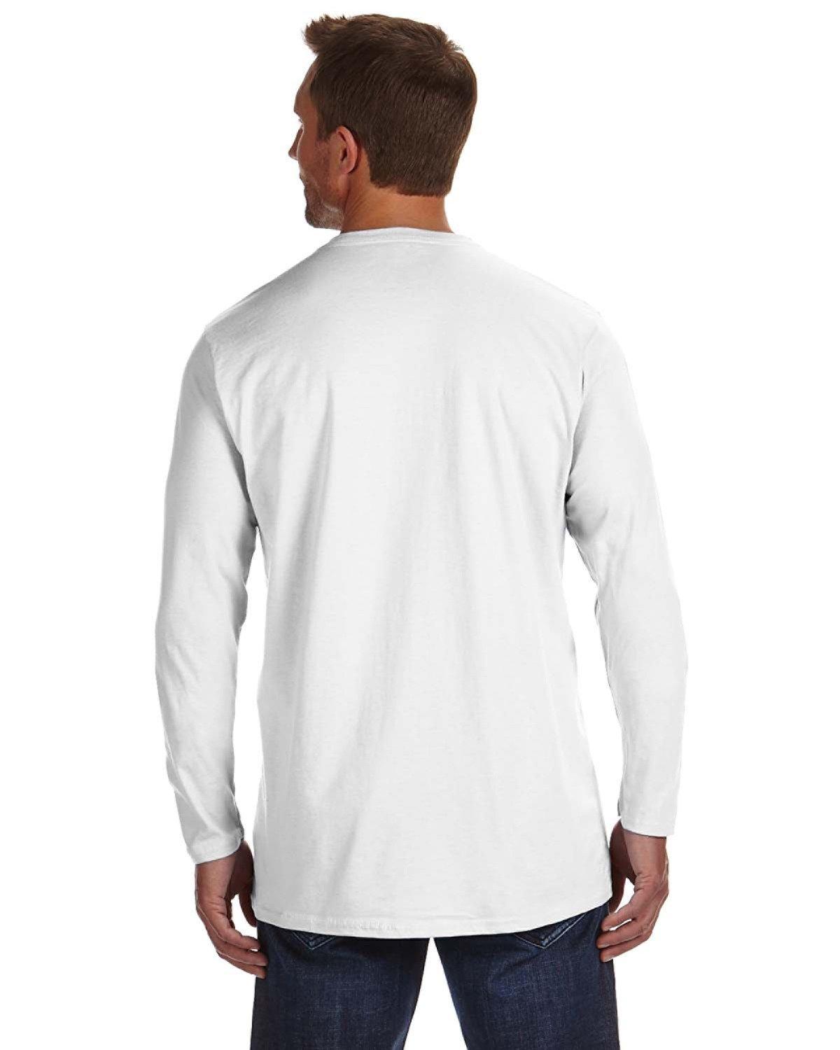 498L Hanes Perfect-T Long Sleeve T-Shirt 498L Hanes Perfect-T Long Sleeve T-Shirt - Back Image