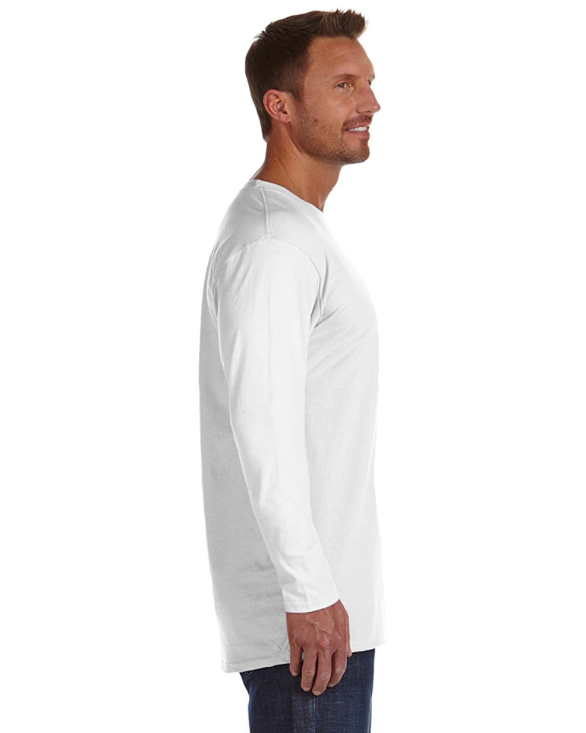 498L Hanes Perfect-T Long Sleeve T-Shirt 498L Hanes Perfect-T Long Sleeve T-Shirt - Siide Image