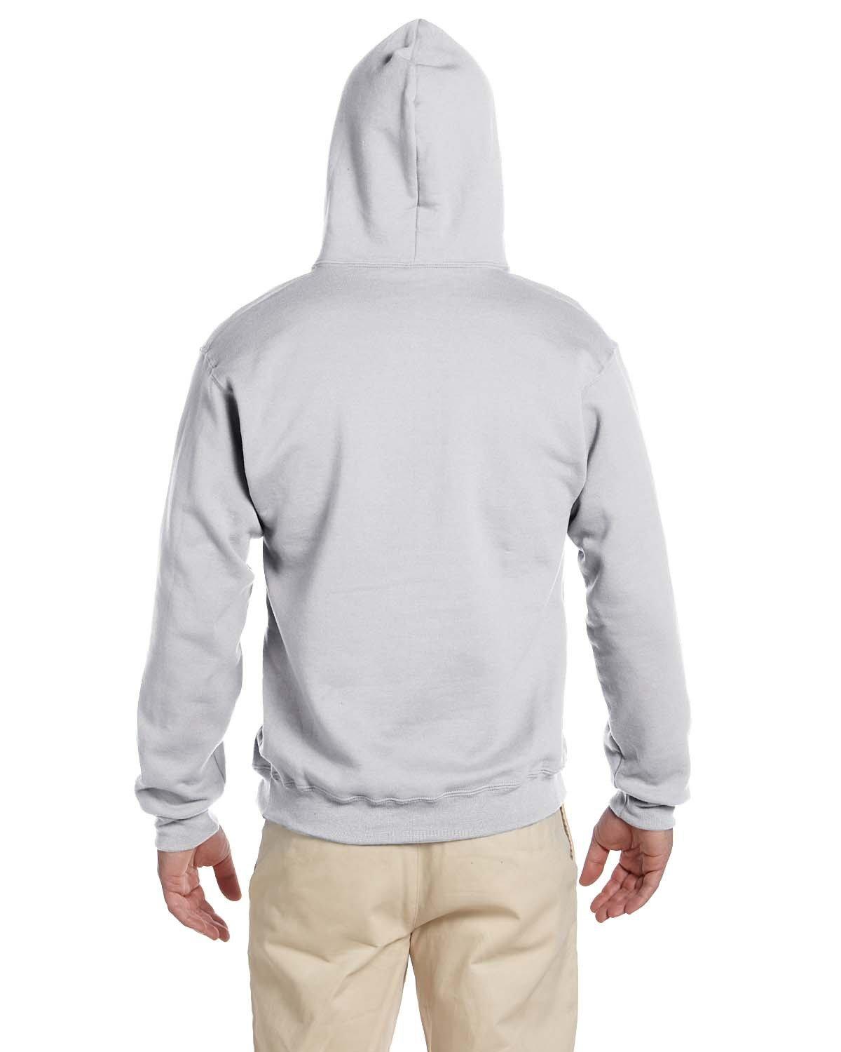 4997 Jerzees Adult Super Sweats NuBlend Fleece Pullover Hooded Sweatshirt - Back Image