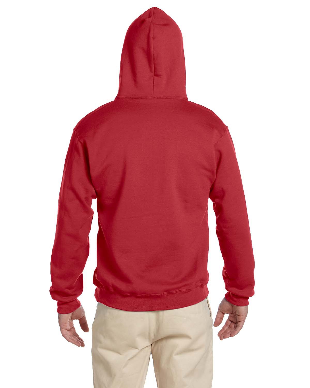 4997 Jerzees Adult Super Sweats NuBlend Fleece Pullover Hooded Sweatshirt - Back Image