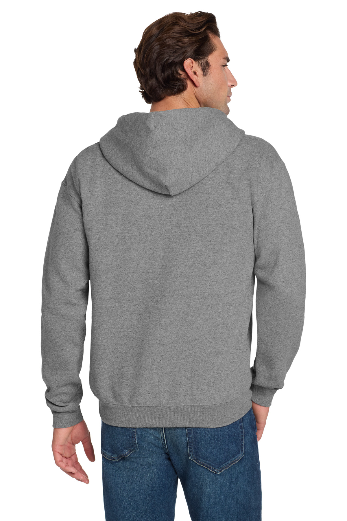 4999M Jerzees Super Sweats NuBlend - Full-Zip Hooded Sweatshirt. - Back Image