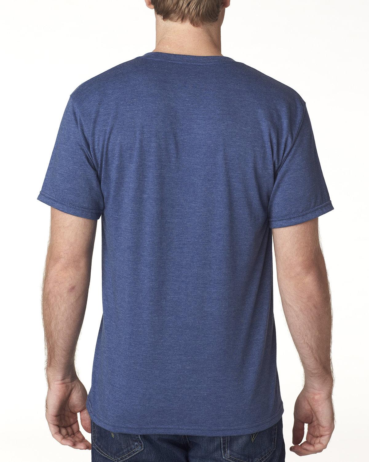 5010 Bayside USA-Made Ringspun 50/50 Heather Unisex T-Shirt 5010 Bayside USA-Made Ringspun 50/50 Heather Unisex T-Shirt - Back Image