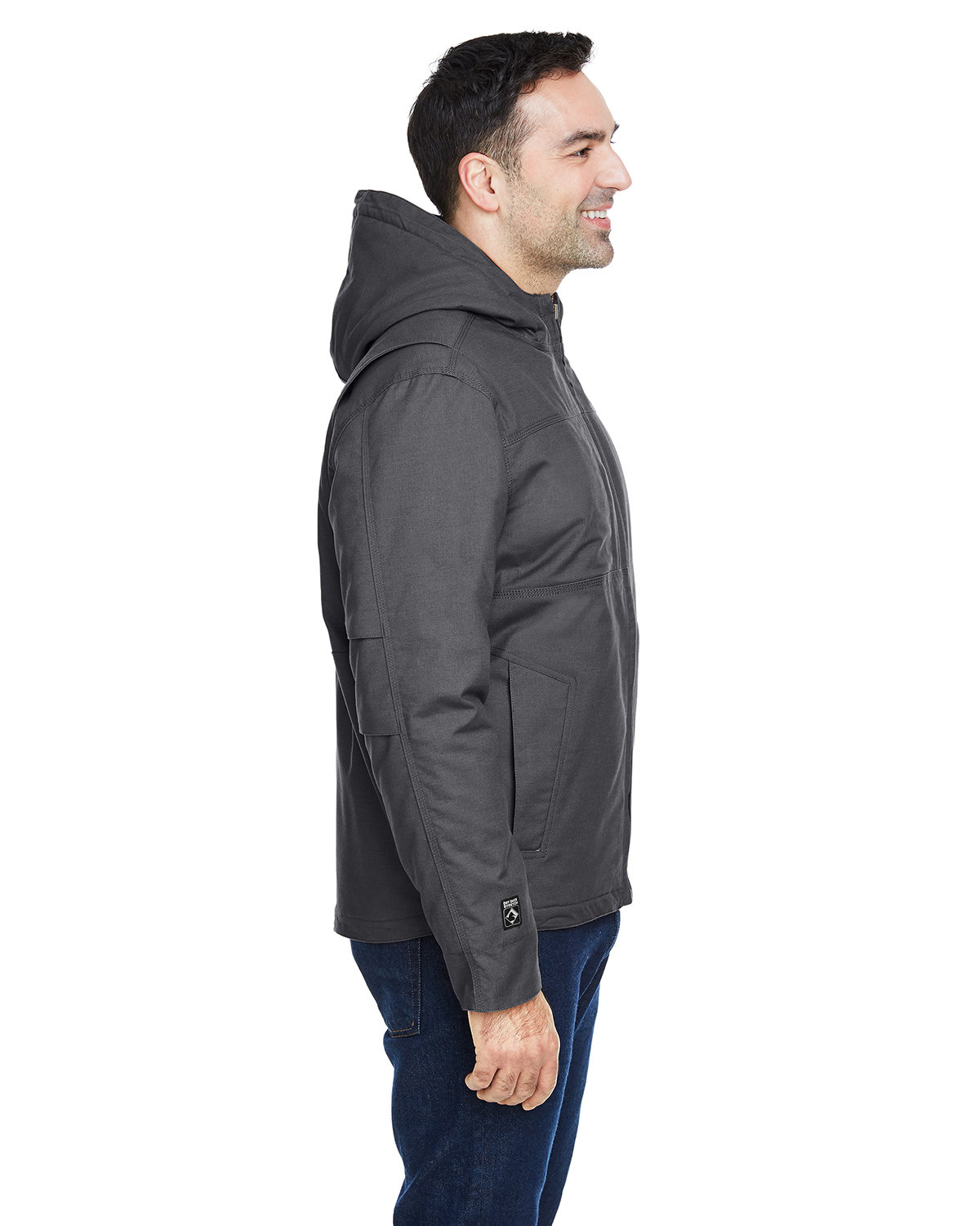 5060DD Dri Duck Mens Yukon Flex Stretch Canvas Hooded Jacket - Siide Image