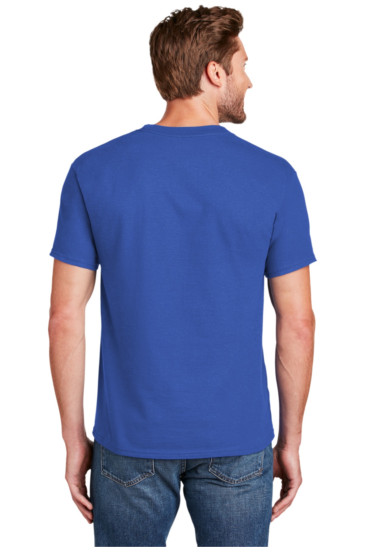 5180 Hanes Unisex Beefy T Shirt - Back Image