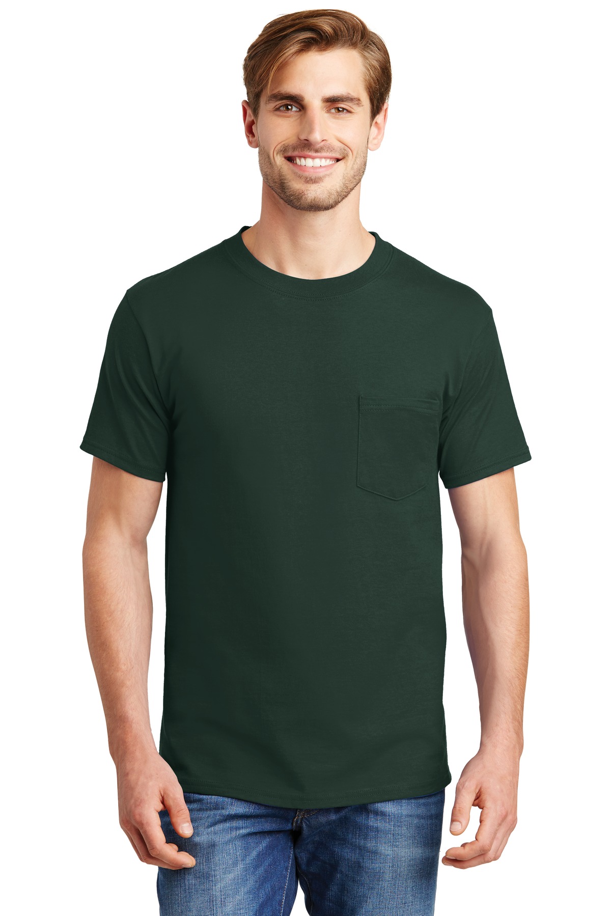 Hanes Direct to Film (DTF) 5190 - Beefy-T® with a Pocket