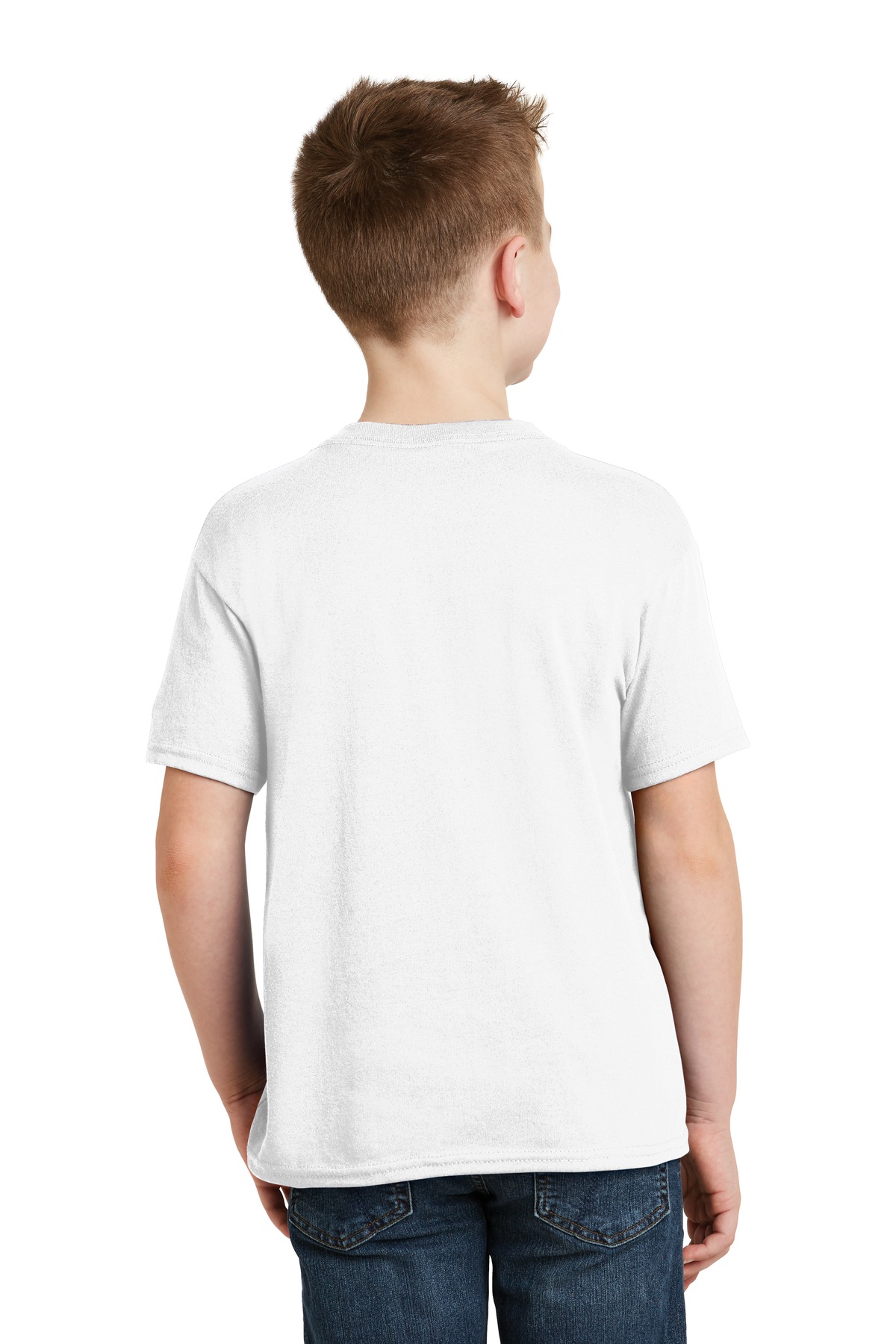 5370 Hanes Youth 50/50 T-Shirt - Back Image