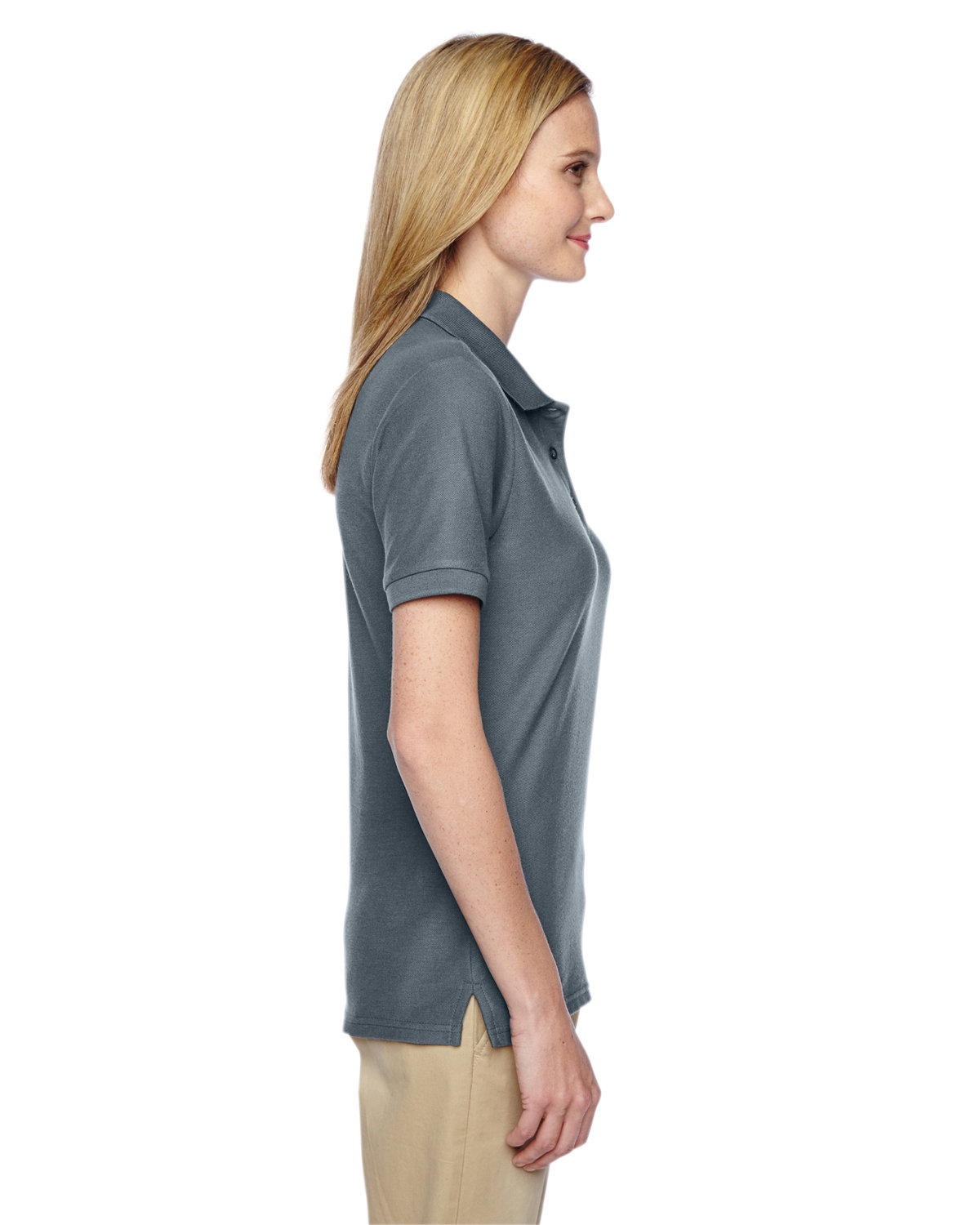 537WR Jerzees Womens Easy Care Piqué Sport Shirt - Siide Image