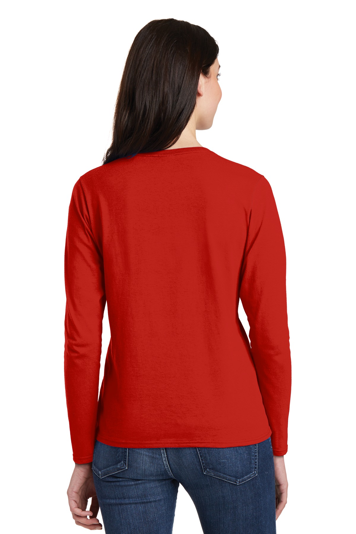5400L Gildan Heavy Cotton Women’s Long Sleeve T-Shirt - Back Image