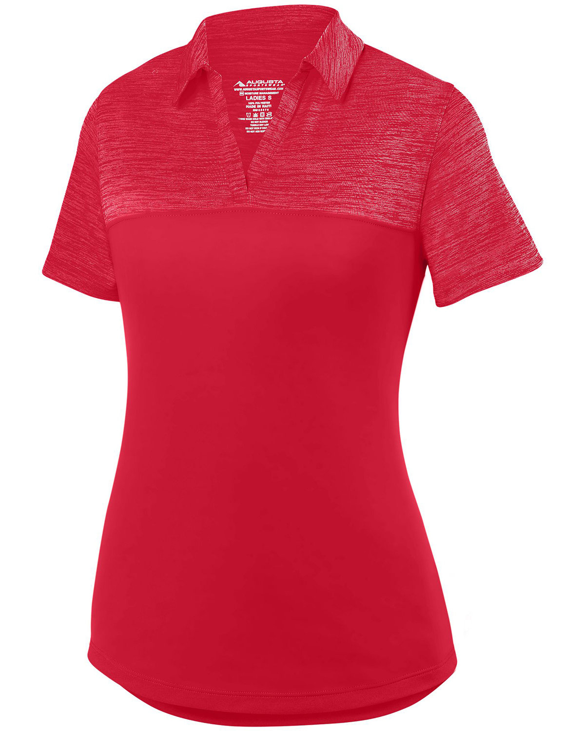 5413 Augusta Drop Ship Ladies Shadow Tonal Heather Polo