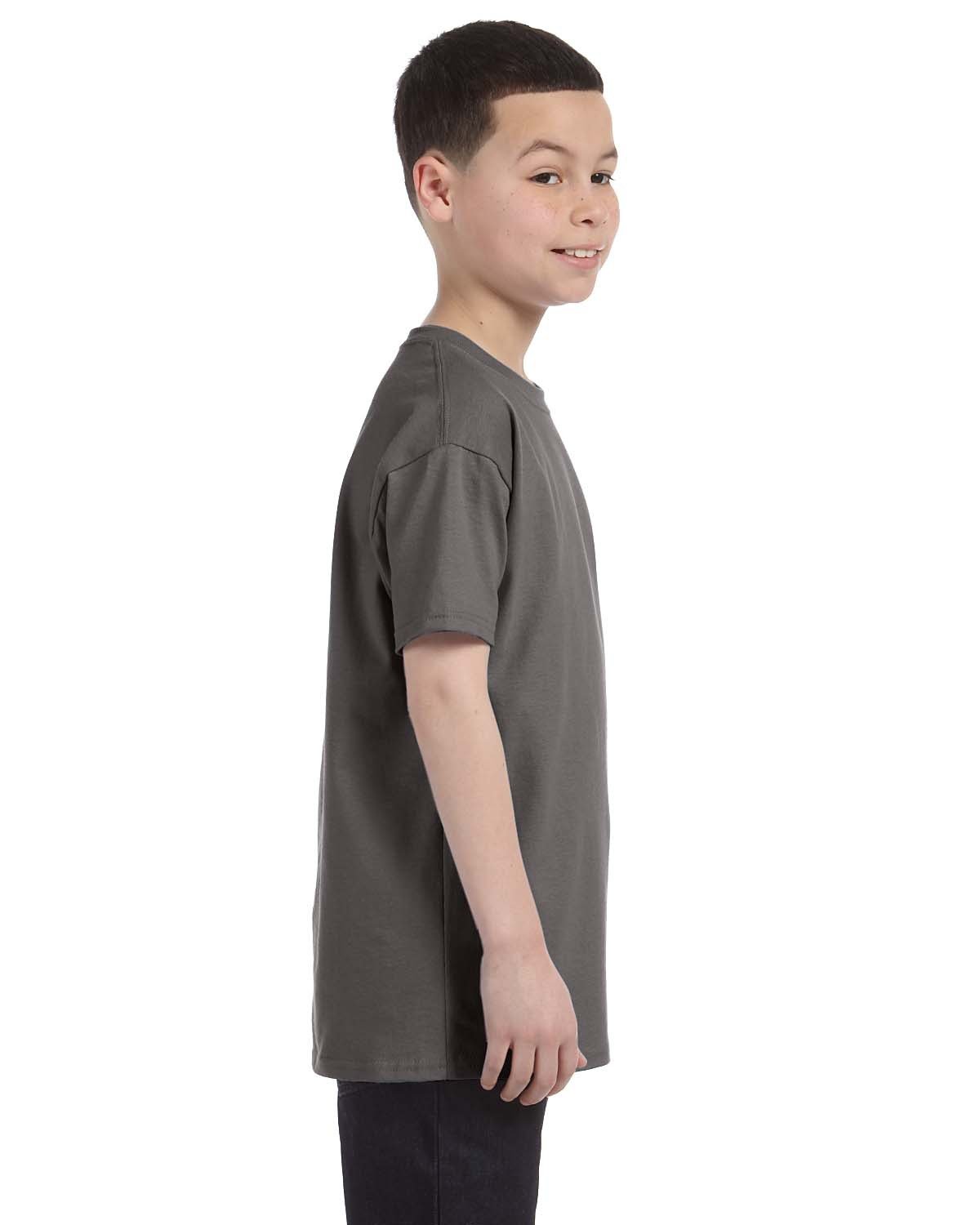 54500 Hanes Youth Authentic-T T-Shirt - Siide Image