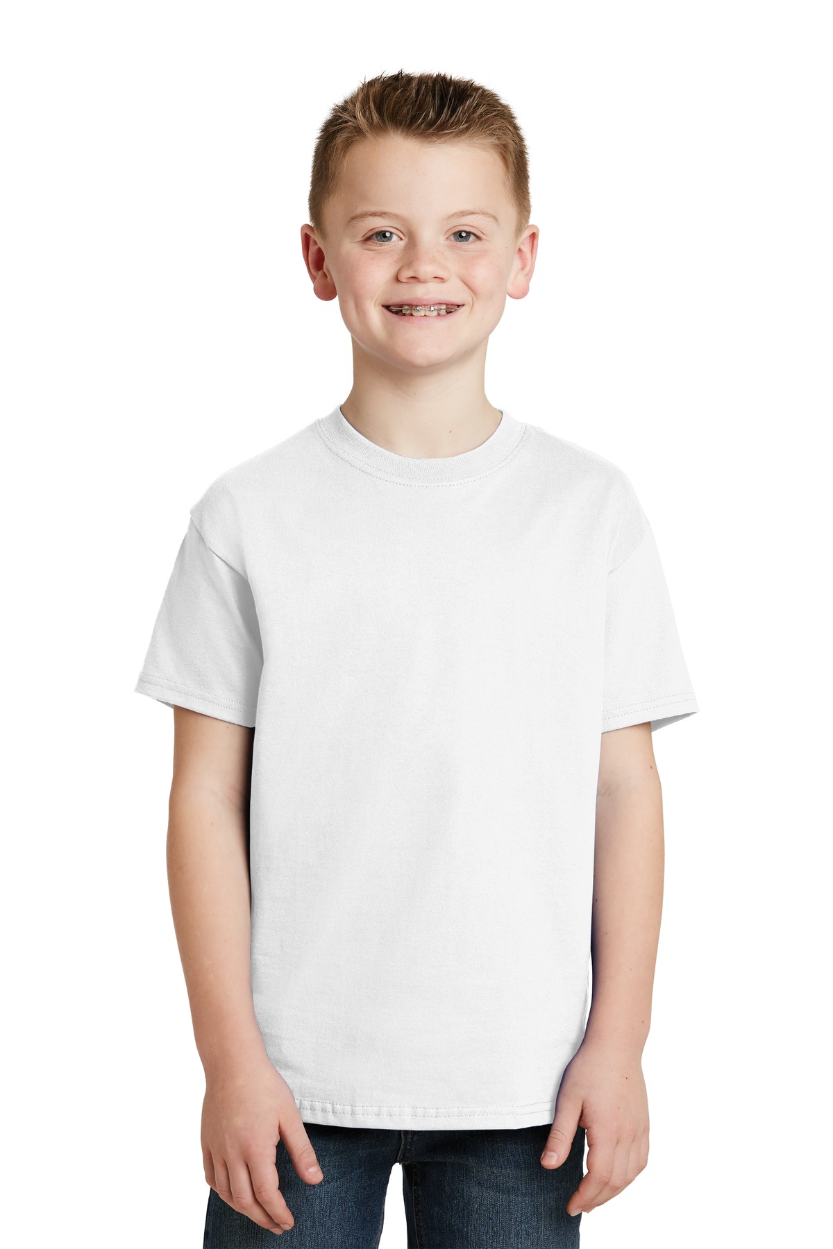 5450 Hanes - Youth Authentic 100% Cotton T-Shirt.