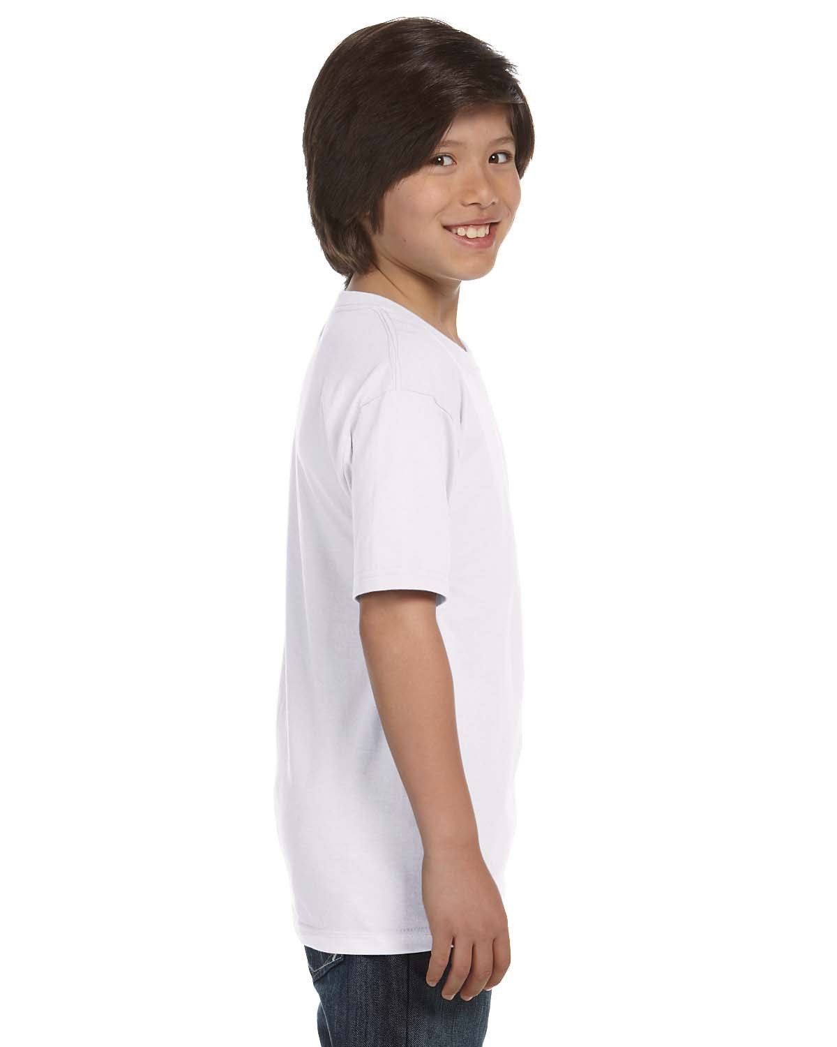 5480 Hanes Youth Comfortsoft Cotton T-Shirt - Siide Image