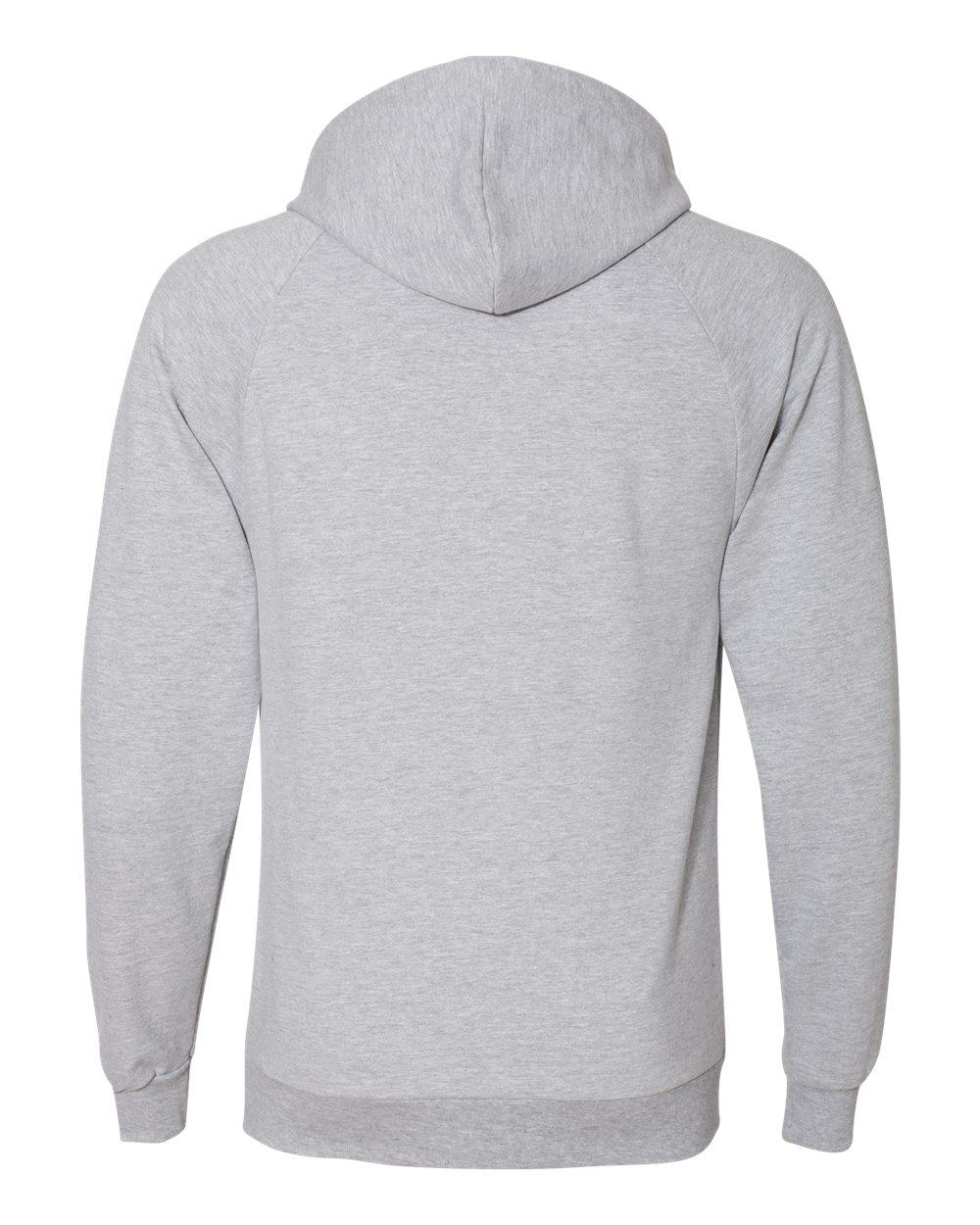 5495W American Apparel Unisex California Fleece Pullover Hoodie - Back Image