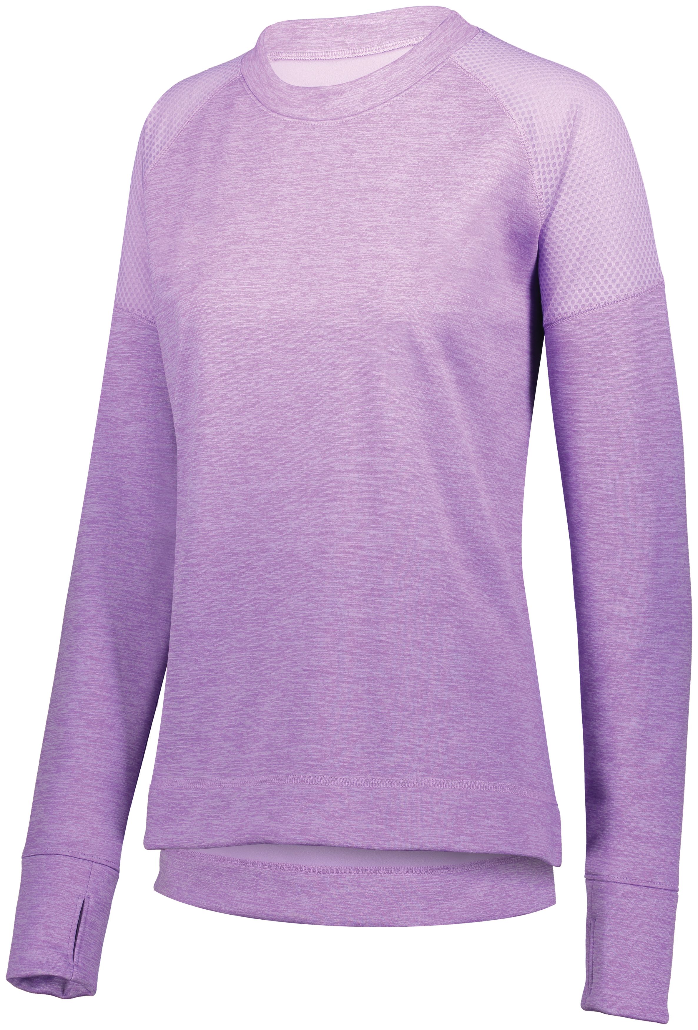 5575 Augusta Sportswear Womens Tonal Heather Pullover - Back Image