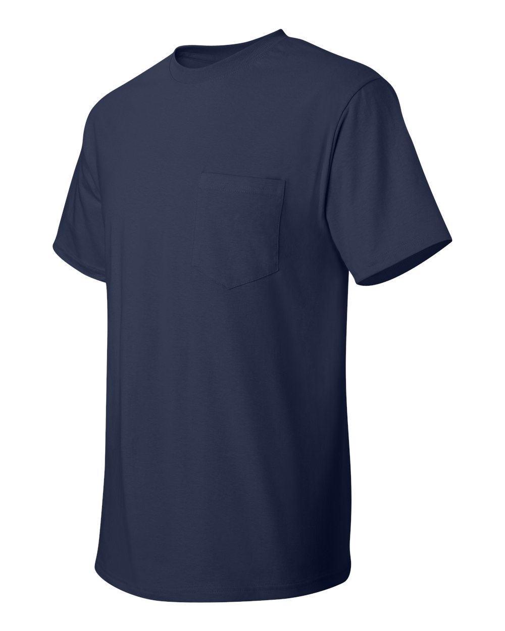 5590 H Hanes Men's Authentic-T Short Sleeve Pocket T-Shirt - Siide Image