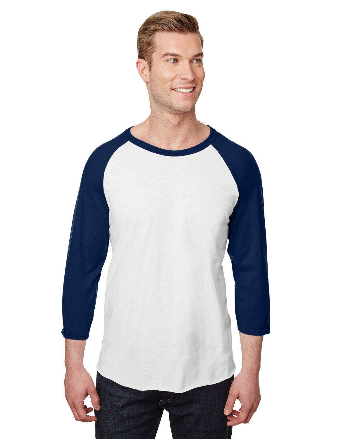 560RR Jerzees Unisex Premium Blend Ring-Spun 3/4 Sleeve Raglan T-Shirt