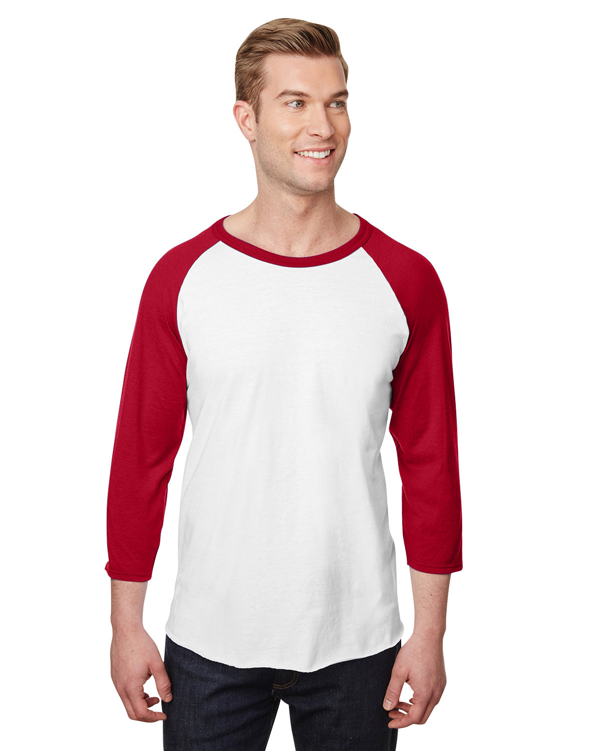 560RR Jerzees Unisex Premium Blend Ring-Spun 3/4 Sleeve Raglan T-Shirt