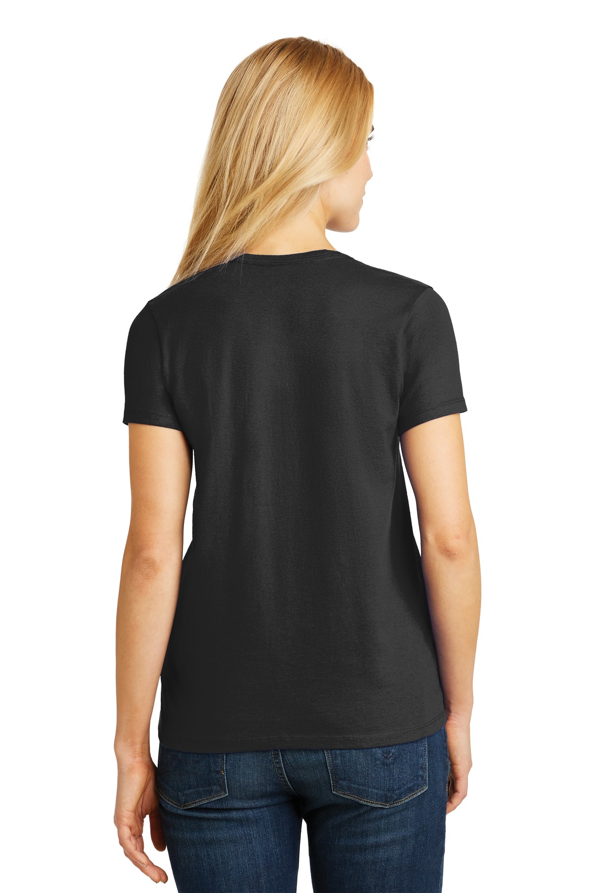 5780 Hanes Ladies V-Neck T-Shirt - Back Image